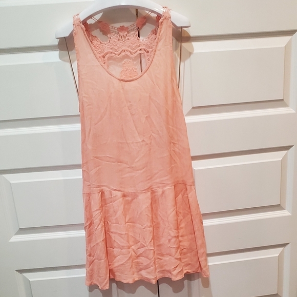 Blu pepper lace blouse pink lace size small women's tunic - Picture 8 of 8